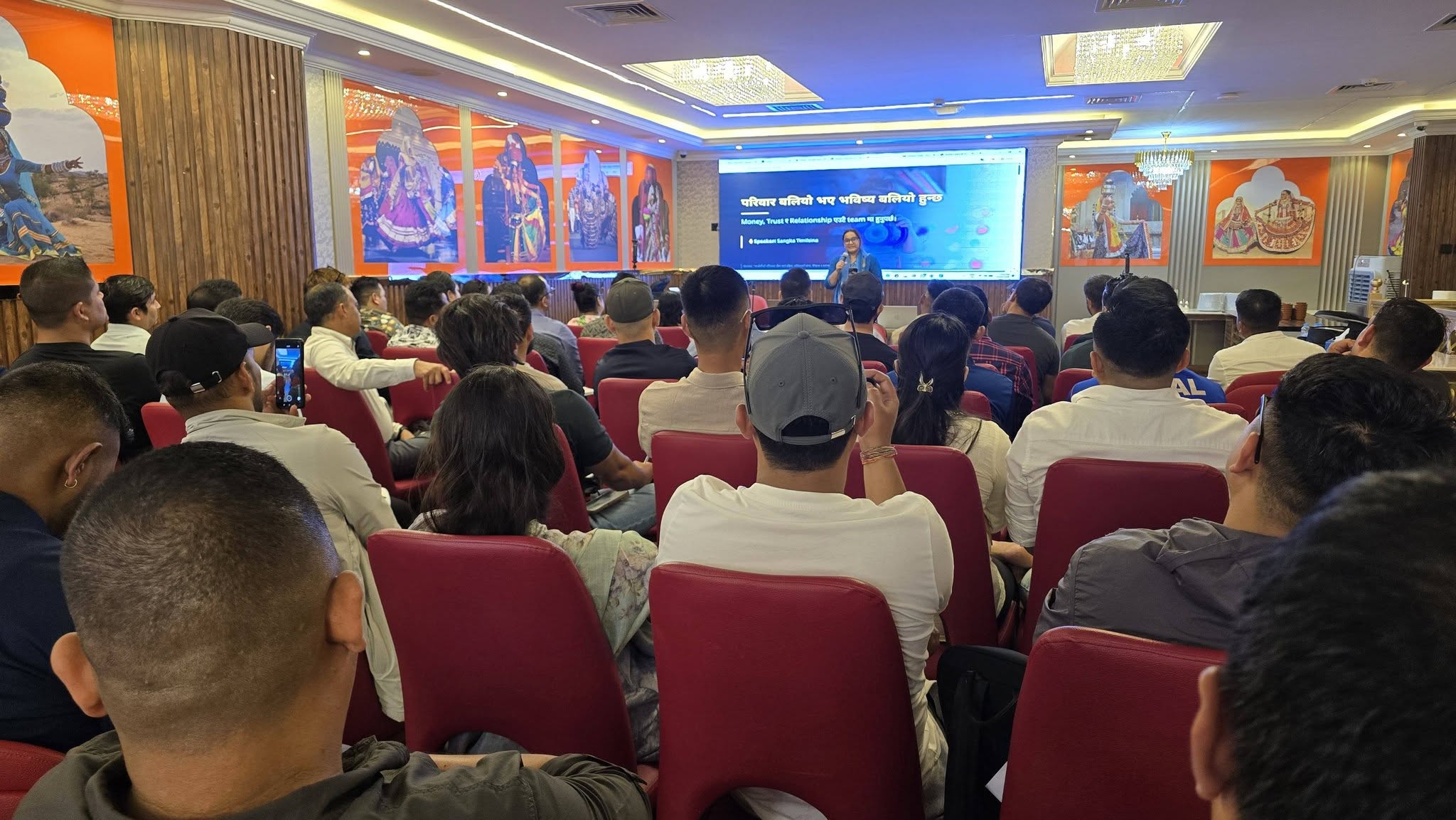 Sangita Timilsina presenting PPF – Dubai